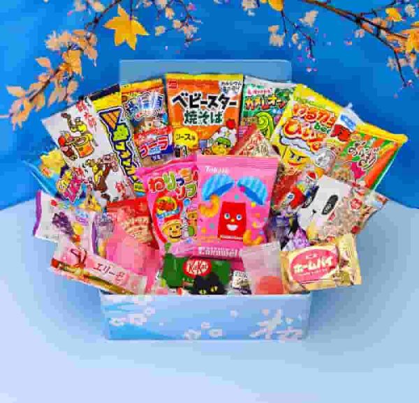 Best Sakura Japanese Snack Box Gift - 30 Dagashi Pieces - Image 4