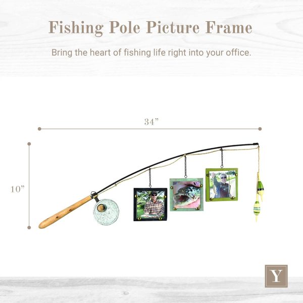 Best Wood Fishing Pole Picture Frame For Wall Decor - Image 2