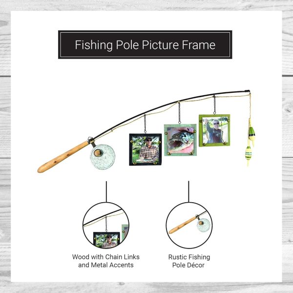 Best Wood Fishing Pole Picture Frame For Wall Decor - Image 5