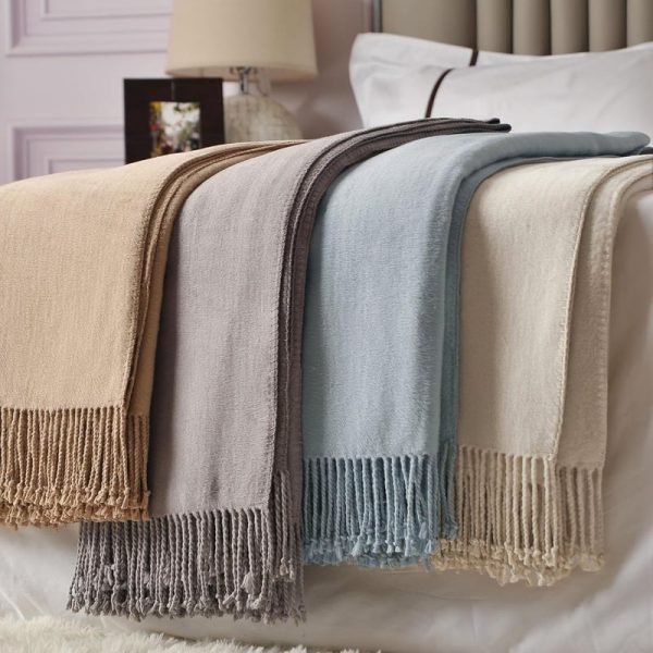 Silk Throw Blanket With Fringe - Soft & Breathable - Image 6
