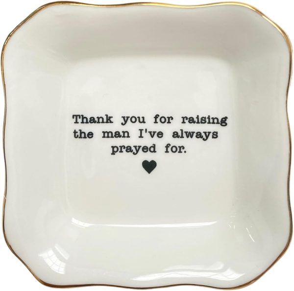 Best Mother Of Groom Ceramic Jewelry Tray Gift