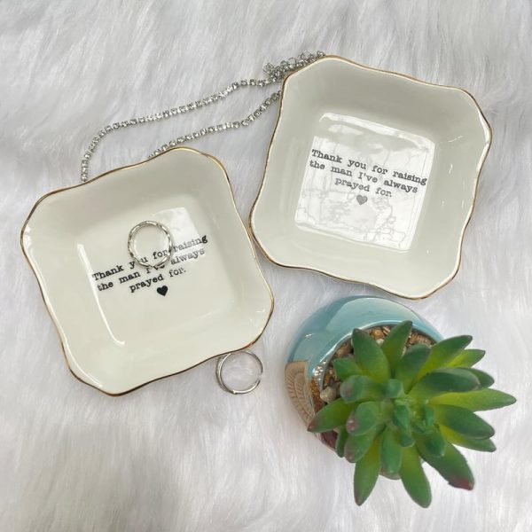 Best Mother Of Groom Ceramic Jewelry Tray Gift - Image 3