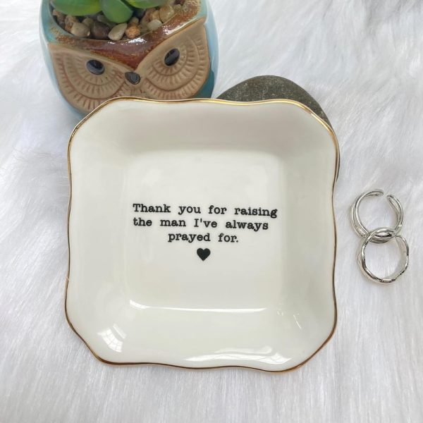 Best Mother Of Groom Ceramic Jewelry Tray Gift - Image 4