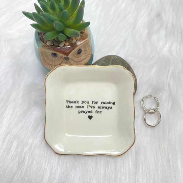 Best Mother Of Groom Ceramic Jewelry Tray Gift - Image 6