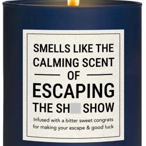 Best Retirement Farewell Gift - Funny 8 Oz Candle For Coworkers