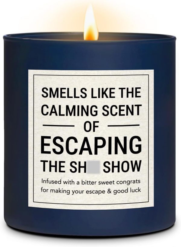 Best Retirement Farewell Gift - Funny 8 Oz Candle For Coworkers