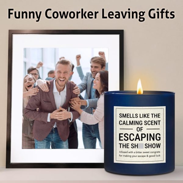 Best Retirement Farewell Gift - Funny 8 Oz Candle For Coworkers - Image 4