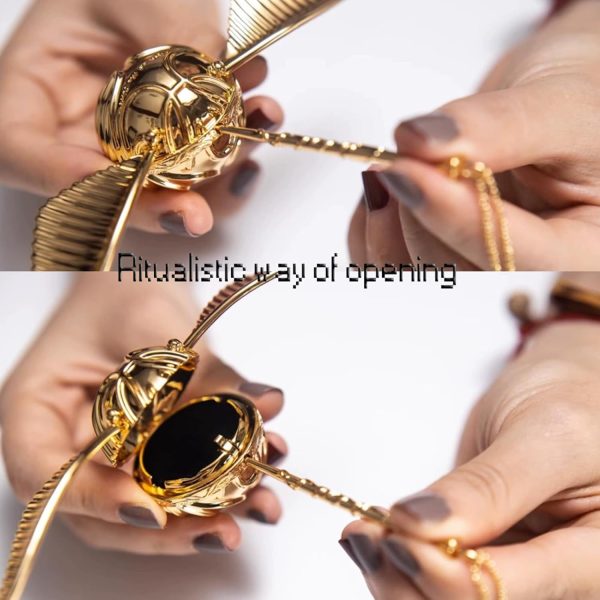 Golden Snitch Ring Box For Proposals & Weddings - Image 4