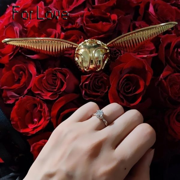 Golden Snitch Ring Box For Proposals & Weddings - Image 5