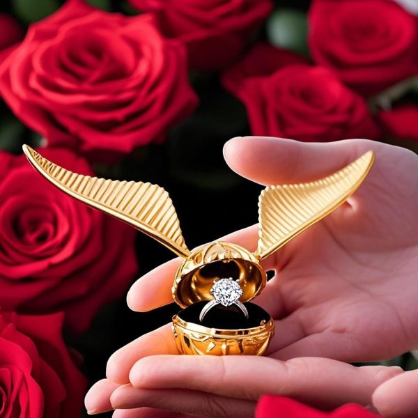 Golden Snitch Ring Box For Proposals & Weddings - Image 6