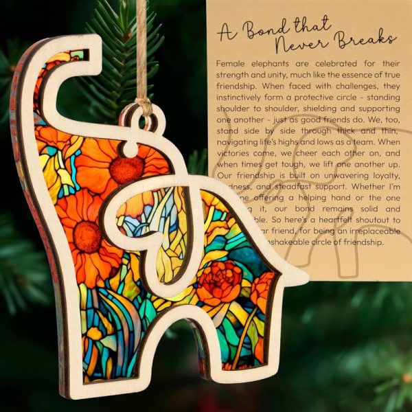 Best Friendship Elephant Ornament - Easter Gifts For Sisters & Friends - Image 5