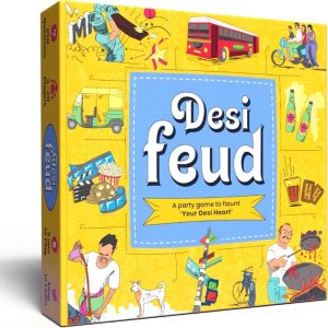 Desi Feud Board Game | Fun Survey Party Game For Friends & Family