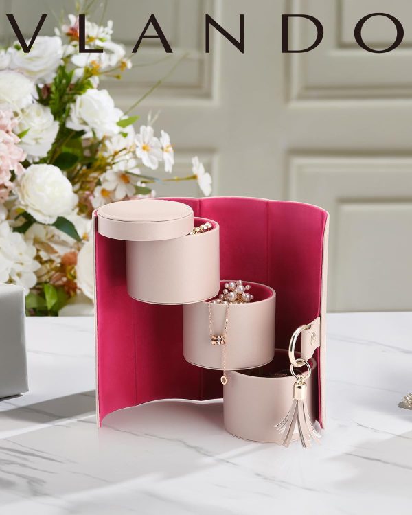 Vlando Viaggio Travel Jewelry Case Box - Best Gift For Women - Image 3
