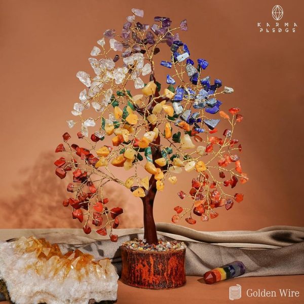 Crystal Tree Of Life - 7 Chakra Healing Bonsai For Energy & Gifts - Image 3