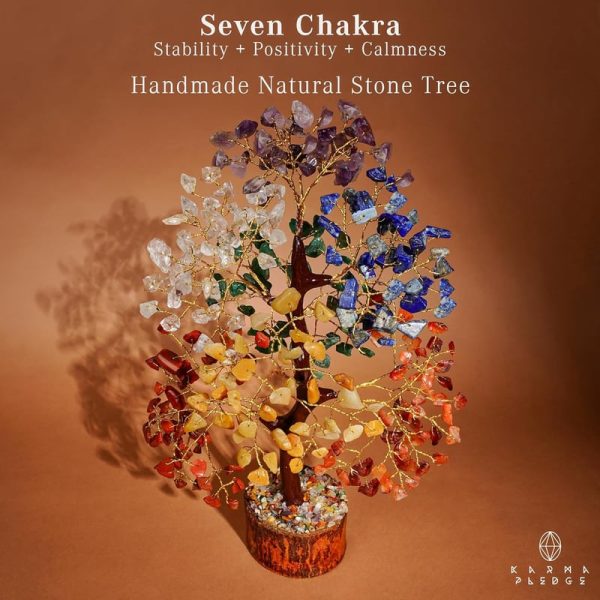 Crystal Tree Of Life - 7 Chakra Healing Bonsai For Energy & Gifts - Image 4