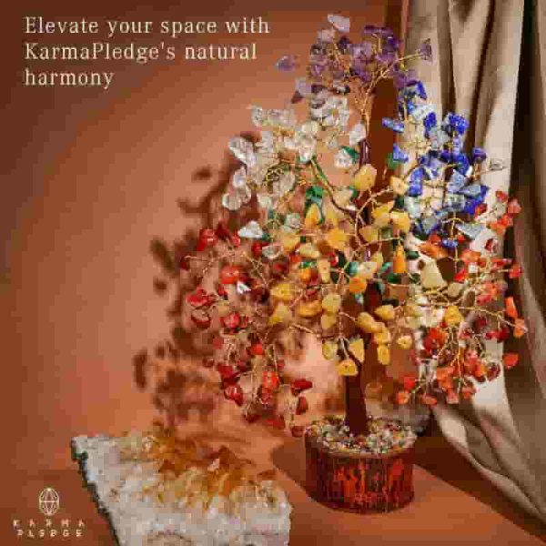 Crystal Tree Of Life - 7 Chakra Healing Bonsai For Energy & Gifts - Image 5
