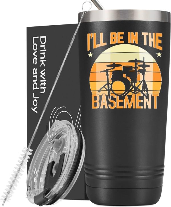 Funny Drummer Gifts: Insulated Tumbler For Music Lovers