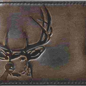 Best Men’s Leather Bifold Wallet With Deer Design