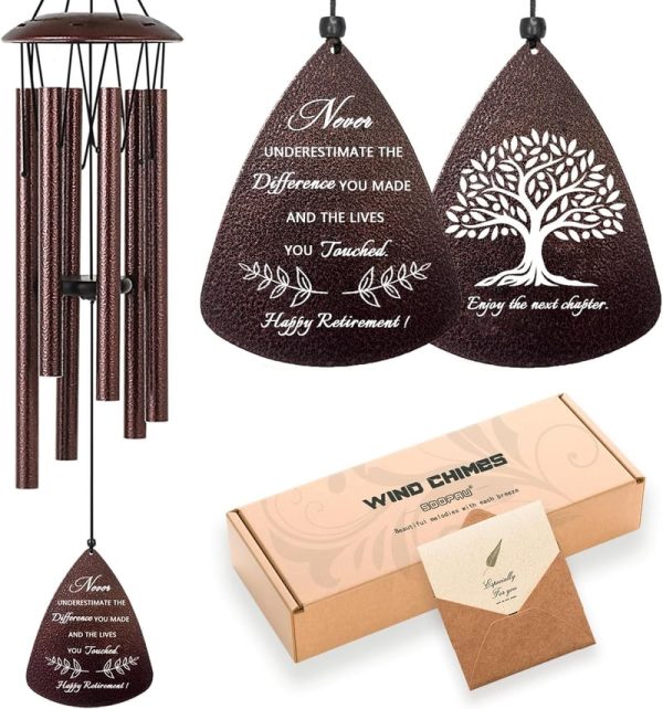 Best Retirement Gift Wind Chimes For Women & Men, 32"