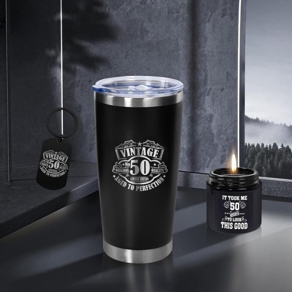 Best 50th Birthday Gift Set For Men - Insulated Tumbler & More - Image 2