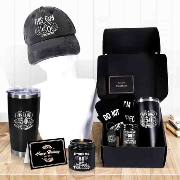 Best 50th Birthday Gift Set For Men - Insulated Tumbler & More - Image 5