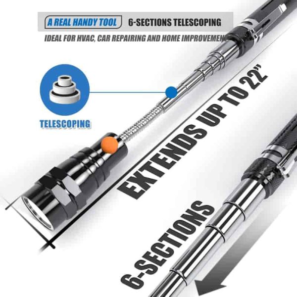 Vibelite Magnetic Flashlight & Pickup Tool - Best Gadget Gift - Image 3
