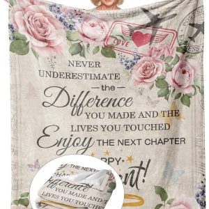 Best Retirement Gifts For Women 2025 – Throw Blanket For Teachers & Moms