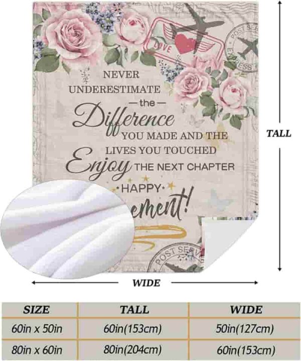 Best Retirement Gifts For Women 2025 – Throw Blanket For Teachers & Moms - Image 2