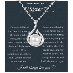 925 Sterling Silver Sister Necklace Gift - Big & Little Sisters