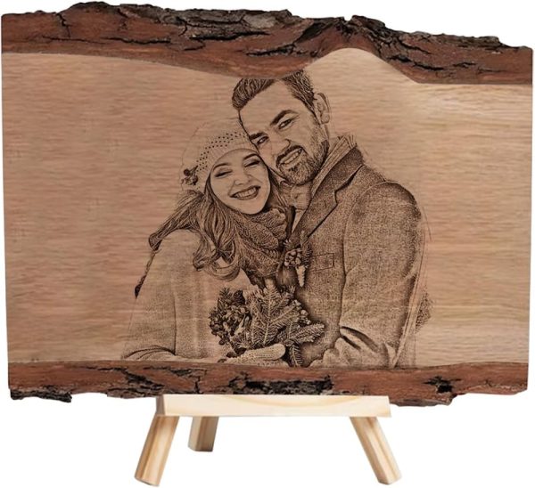 Custom Engraved Wooden Photo Frame Gift For Birthday