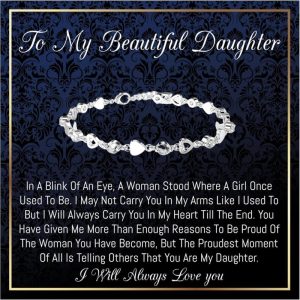 Elegant I Love You Bracelet For Daughter - Perfect Birthday Gift