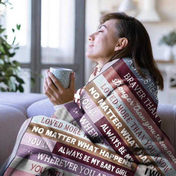 Best Personalized Throw Blanket For Daughters - Unique Gift Idea - Image 3