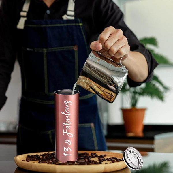 13th Birthday Rose Gold Tumbler - Fabulous Gift - Image 3