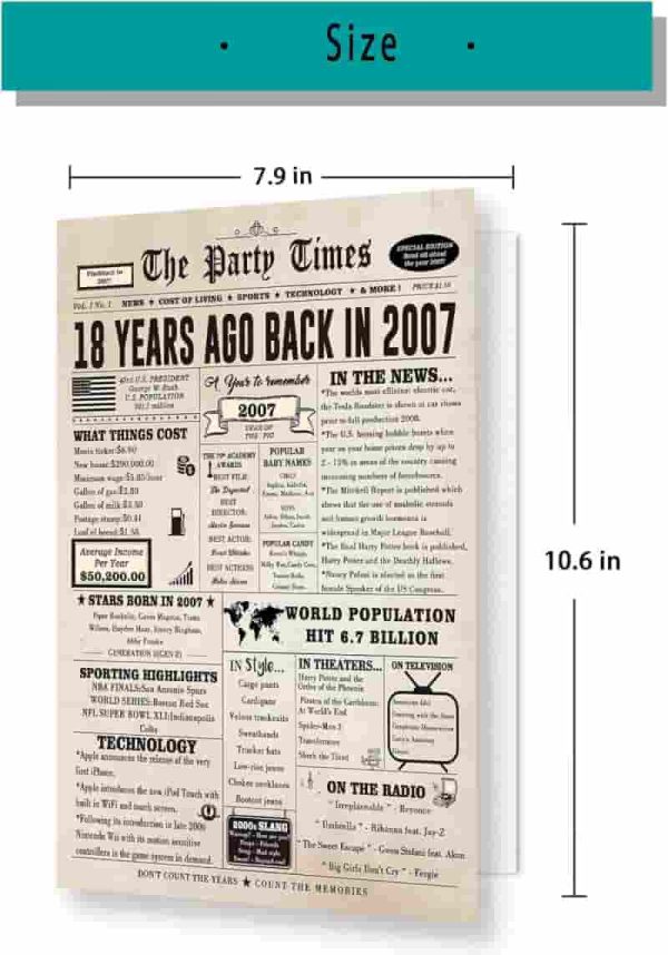 Best 18th Birthday Card - Retro Gifts For Teens - Image 2