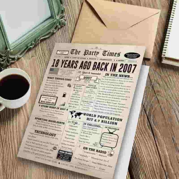 Best 18th Birthday Card - Retro Gifts For Teens - Image 3