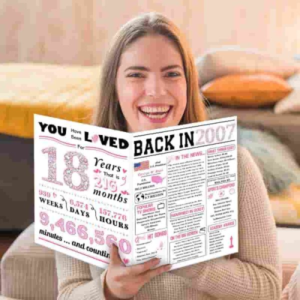 Funny 18th Birthday Card For Girls - Perfect Gift For Daughter Or Niece - Image 4