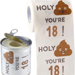 Funny 18th Birthday Gag Gift Toilet Paper For Boys & Girls