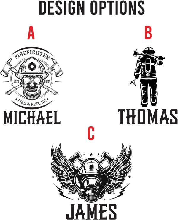 Best Personalized Firefighter Whiskey Decanter - Custom Fireman Gift - Image 3