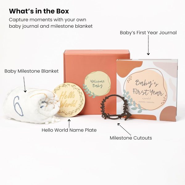 Baby's First Year Gift Set – Keepsake Book, Blanket & Gender Neutral Box - Image 4