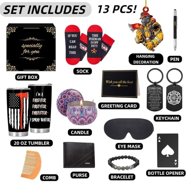 Best Firefighter Gifts For Men - 13pcs Set For Birthday & Graduation - Image 3