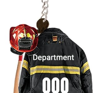 Best Custom Firefighter Keychain Gift For Men