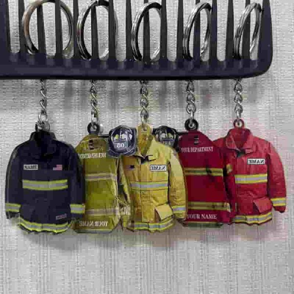 Best Custom Firefighter Keychain Gift For Men - Image 4
