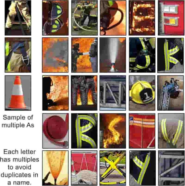 Best Custom Firefighter Name Art Gift - 6"x18" Canvas - Image 3