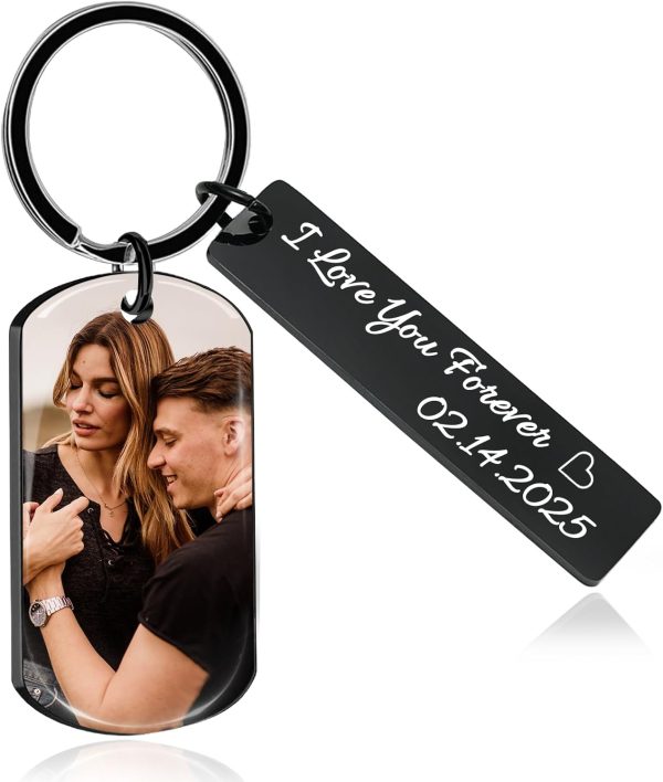 Best Custom Photo Keychain - Engraved Gifts For Couples