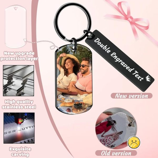 Best Custom Photo Keychain - Engraved Gifts For Couples - Image 4