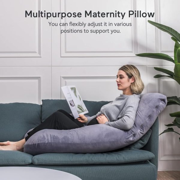 Best 57-inch U-shaped Pregnancy Pillow For Full Body Support - Image 6