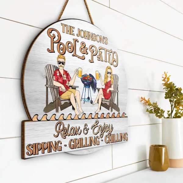 Best Personalized Pool & Patio Sign - Perfect Summer Gift - Image 3