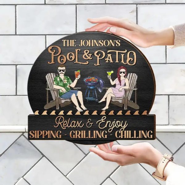 Best Personalized Pool & Patio Sign - Perfect Summer Gift - Image 5