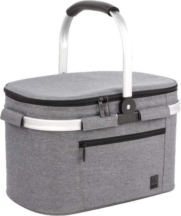 Allcamp Collapsible Insulated Picnic Basket - Leakproof & Lightweight