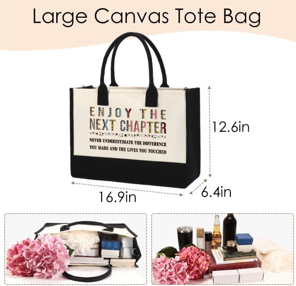 Top 2025 Retirement Gifts For Women: Canvas Tote Handbag - Image 2